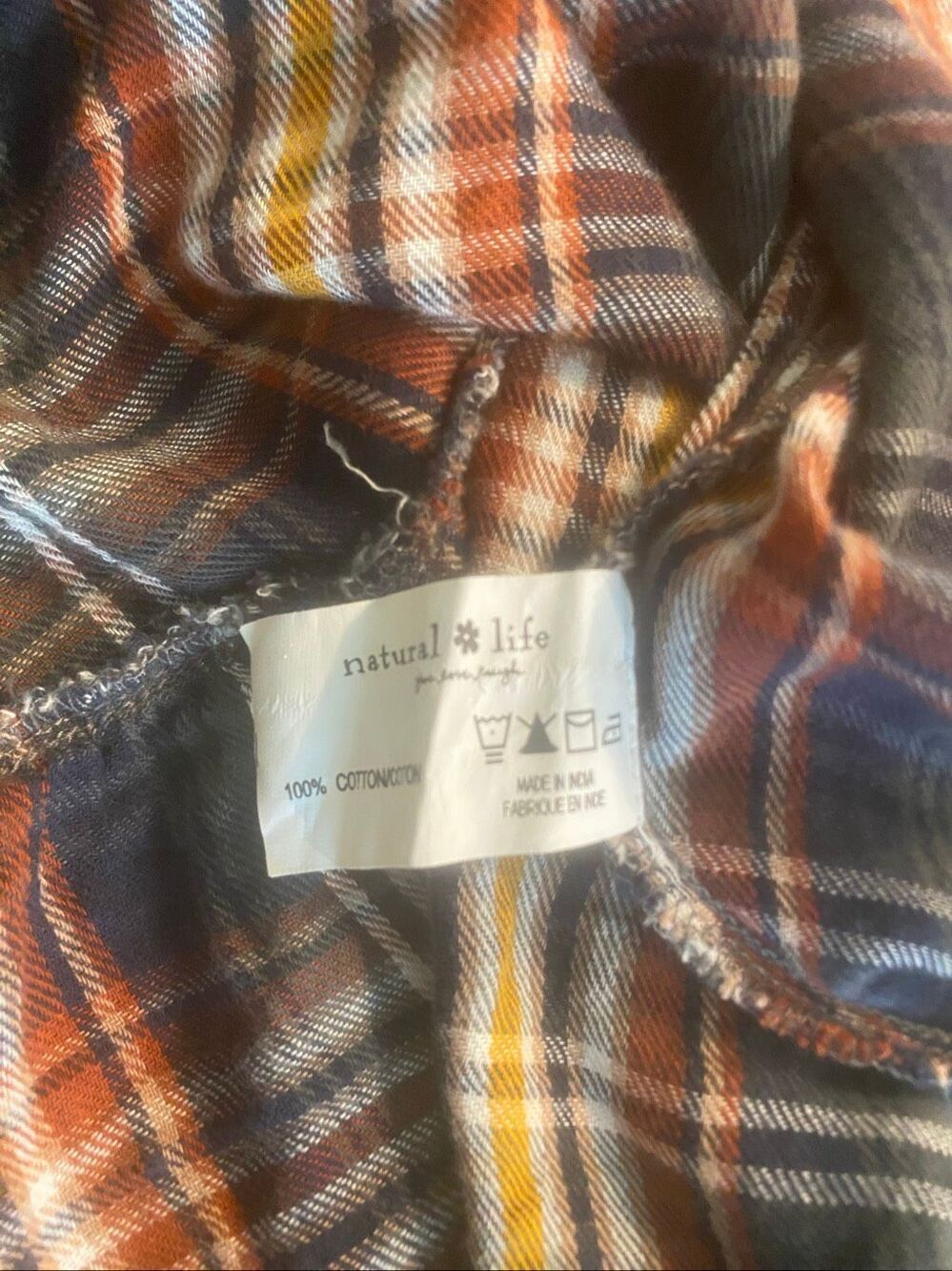 Natural Life Women’s Multicolor Plaid Asymmetrical Feelin' Alive Skirt Medium - Picture 5 of 5